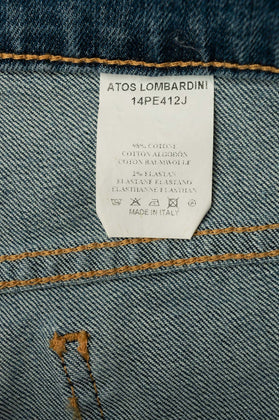 RRP €210 ATOS LOMBARDINI Jeans Size 26 Stretch Distressed Style Faded Floral gallery photo number 8