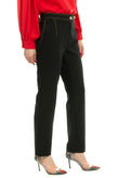 RRP €150 CRISTINAEFFE Trousers Size 42 / S Stretch Black Contrast Stitching gallery photo number 3