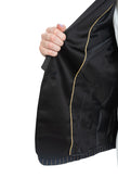 WEILI ZHENG Blazer Jacket Size XS Pinstripe Single Breasted Shawl Lapel gallery photo number 7