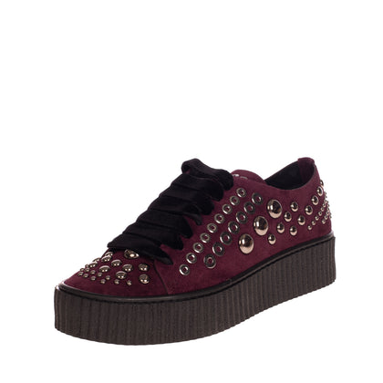 RRP €270 PINKO Leather Sneakers Size 36 UK 3-3.5 US 6 Studded Grommets Flatform gallery photo number 2