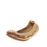 YOSI SAMRA Ballerina Shoes Size 20 UK 4 US 5 Snakeskin Pattern Metallic Effect gallery photo number 1