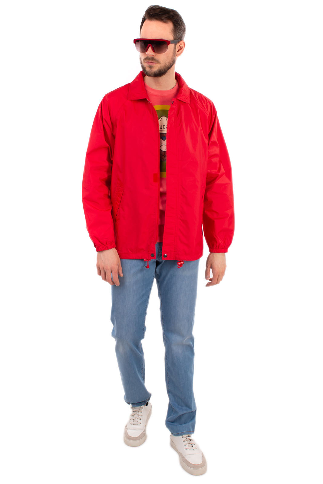 RRP €590 ALBERTO ASPESI Blouson Jacket Size L Red GORE-TEX Concealed Hood gallery main photo