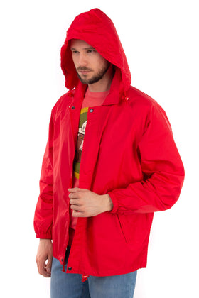 ALBERTO ASPESI Blouson Jacket Size L Red GORE-TEX Concealed Hood RRP €590 gallery photo number 4