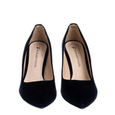 RRP €125 TRUSSARDI JEANS Velour Court Shoes EU 37 UK 4 US 7 Logo Pointed Toe gallery photo number 2