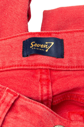 SEVEN7 Jeans W30 L28 Stretch Garment Dye Logo Detail Low Rise Super Skinny Fit gallery photo number 6