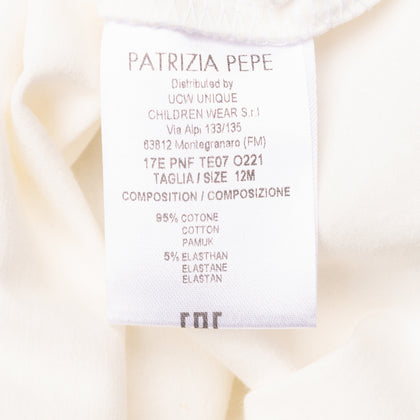 PATRIZIA PEPE T-Shirt Top Size 18M Coated Star Long Sleeve Round Neck gallery photo number 5