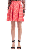 RRP€115 BETTY BLUE Skater Skirt Size IT 40 / XS Windowpane Pattern Made in Italy gallery photo number 2