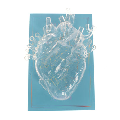 SELETTI + MARCANTONIO Love in Bloom Glass Hanging Heart-Shaped Vase