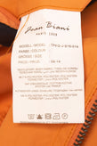 JEAN BIANI Jacket Size 52 / XL Orange Partly Lined Full Zip Stand-Up Collar gallery photo number 8