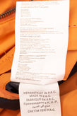 JEAN BIANI Jacket Size 52 / XL Orange Partly Lined Full Zip Stand-Up Collar gallery photo number 9