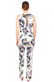 RRP €175 PARAKIAN Jersey Jumpsuit Size 38 / M Patterned Sleeveless Made in Italy gallery photo number 4
