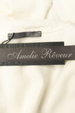AMELIE REVEUR Trench Style Gilet Size M-L Longline Lapel Collar Made in Italy gallery photo number 8