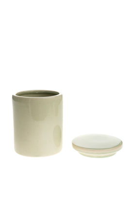 BROSTE COPENHAGEN Ceramic Canister With Lid Cracked Effect Contemporary