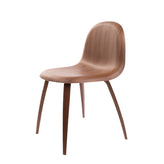 RRP €455 GUBI 2D Dining Chair Wood Base Brown Designed By Komplot gallery photo number 1