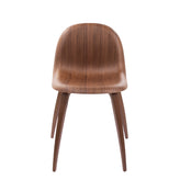 RRP €455 GUBI 2D Dining Chair Wood Base Brown Designed By Komplot gallery photo number 2