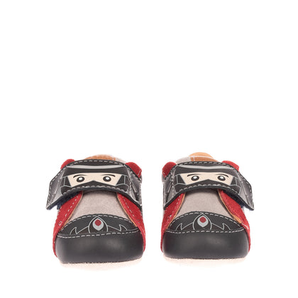 GEOX RESPIRA Baby Leather Sneakers Size 18 UK 2.5 US 3 Ninjago Chromium Free gallery photo number 2