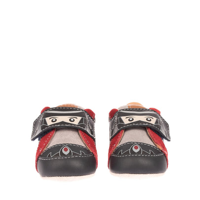 GEOX RESPIRA Baby Leather Sneakers Size 18 UK 2.5 US 3 Ninjago Antibacterial
