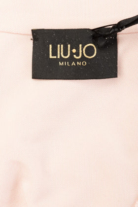 LIU JO Top Blouse Size 42 / M Pink Cut Out Shoulder Pussy Bow Made in Italy gallery photo number 7