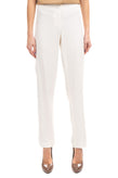 RRP€115 PIANURASTUDIO Cady Trousers Size 46 / XL Stretch White Low Waist Zip Fly gallery photo number 2