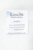 LOUCHE Crepe Flared Dress Size 16 / L White Fully Lined Pleated Keyhole Back gallery photo number 7