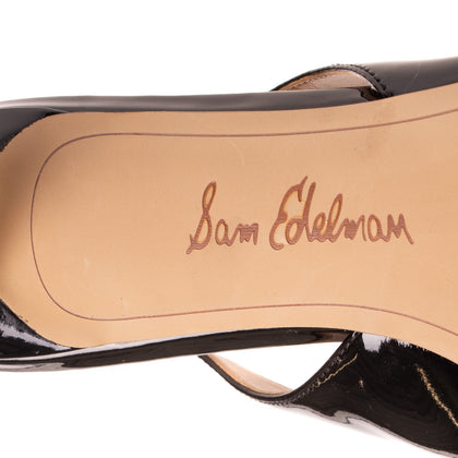 RRP €105 SAM EDELMAN Slingback Shoes EU 37.5 UK 4.5 US 7.5 Varnished Pointed Toe gallery photo number 6