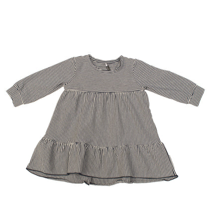 NAME IT Flounce Dress Size 6-9M / 74CM Striped Pattern Long Sleeve Crew Neck gallery photo number 1
