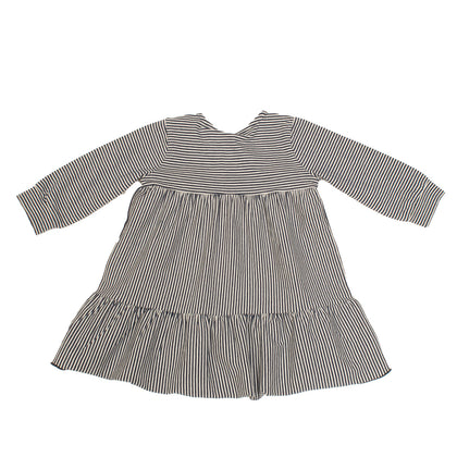 NAME IT Flounce Dress Size 6-9M / 74CM Striped Pattern Long Sleeve Crew Neck gallery photo number 2
