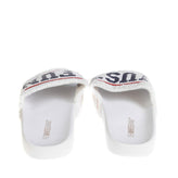 THE WHITE BRAND Terrycloth Slide Sandals Size 36 UK 3 US 6 Coated 'JUST 4 FUN' gallery photo number 4