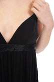 GUESS Midi Flared Dress Size S Beads Embellished Gathered Strappy Neckline gallery photo number 5
