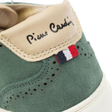 PIERRE CARDIN Leather Sneakers Size 38 UK 5 US 6 Brogue Low Top Lace Up Closure gallery photo number 7