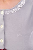 BLUGIRL BLUMARINE Nightdress Size 42 / S Stretch Lace Trim Rhinestoned Logo gallery photo number 7
