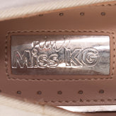 MINI MISS KG Satin Loafer Shoes EU 31.5 UK 13 US 1 Faux Fur Pom Poms Rhinestone gallery photo number 8