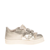 GET IT Glitter Sneakers Size 39 UK 6 US 9 Metallic Effect Bows Sequins Low Top gallery photo number 5