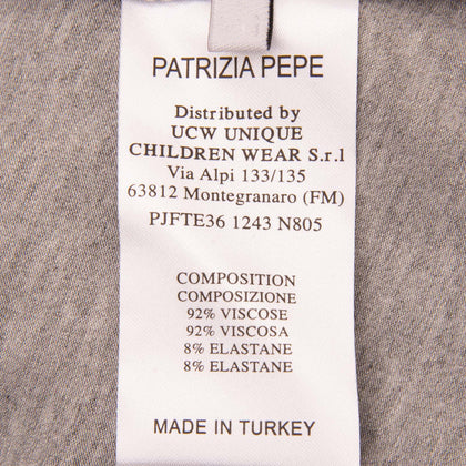 PATRIZIA PEPE T-Shirt Top Size XL / 12Y Sequined 'love & Rock' gallery photo number 5
