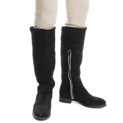 RRP €160 FABRIZIO CHINI Knee High Boots EU 37 UK 4 US 7 Sherpa Made in Italy gallery photo number 5