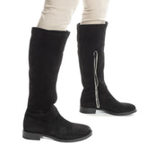 RRP €160 FABRIZIO CHINI Knee High Boots EU 37 UK 4 US 7 Sherpa Made in Italy gallery photo number 6
