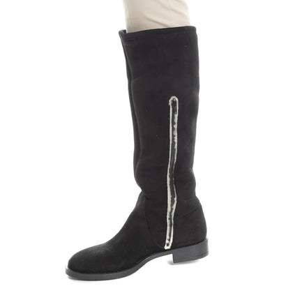 RRP €160 FABRIZIO CHINI Knee High Boots EU 37 UK 4 US 7 Sherpa Made in Italy gallery photo number 8
