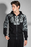 RRP €255 BAD SPIRIT By MASSIMO SABBADIN Hoodie Size S Coated Skull Made in Italy gallery photo number 5