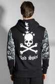 RRP €255 BAD SPIRIT By MASSIMO SABBADIN Hoodie Size S Coated Skull Made in Italy gallery photo number 6