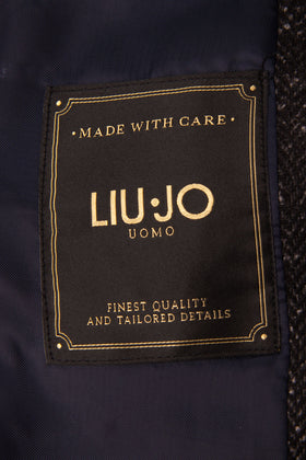 RRP €205 LIU JO UOMO Blazer Jacket Size 52 / XL Wool Blend Single-Breasted gallery photo number 8