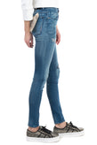 RRP €115 NEUW Jeans W24 L32 Stretch Destroyed Faded Embroidered Waist Slim Fit gallery photo number 3
