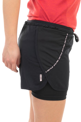 ONLY Training Shorts S Stretch Breathable Quick Dry Layered Drawstring gallery photo number 5