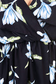 ADOREE Crepe Sundress Size M Floral Elasticated Waist Self Tie Back Made in UK gallery photo number 5