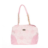 RRP€200 BLUGIRL BLUMARINE Tote Bag Floral Pattern Shiny Partly Chain Handles gallery photo number 7