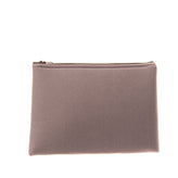 SARAH JANE Neoprene Clutch Bag Pouch Grey Zipped Made in Italy gallery photo number 1