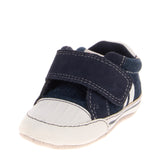 GEOX RESPIRA Kids Denim & Leather Sneakers Size 17 UK 1.5 US 2 Breathable Logo gallery photo number 2