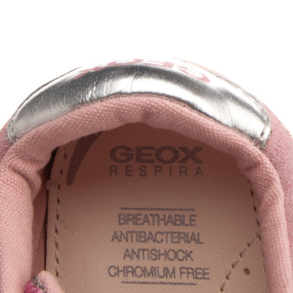 GEOX RESPIRA Sneakers EU 18 UK 2.5 US 3 Contrast Leather Antibacterial Logo gallery photo number 8