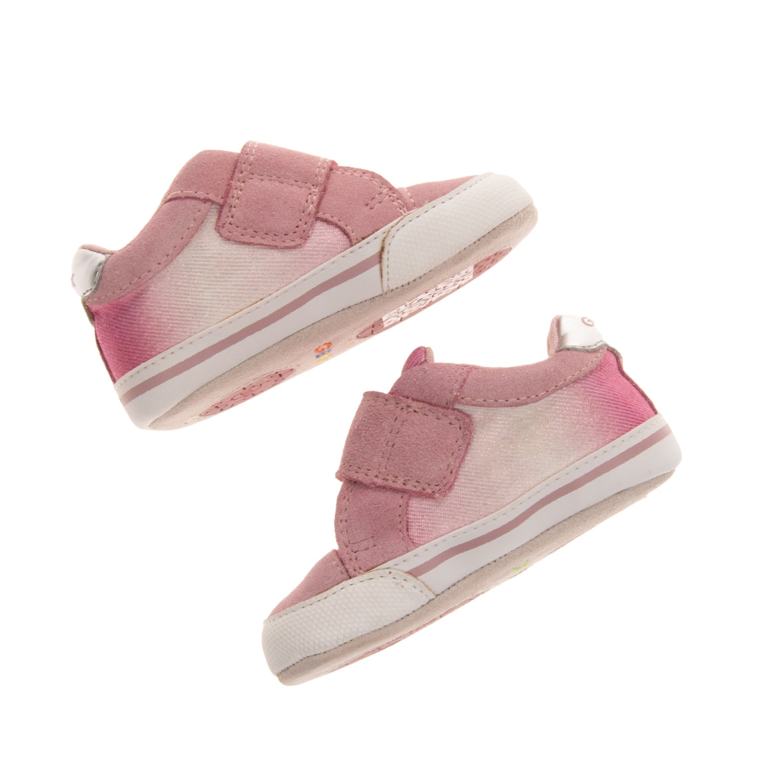 GEOX RESPIRA Baby Sneakers EU 17 UK 1.5 US 2 Contrast Leather Breathable Ombre gallery main photo