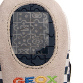GEOX RESPIRA Canvas & Leather Sneakers EU 17 UK 1.5 US 2 Chromium Free gallery photo number 9