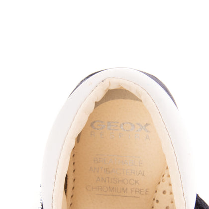 GEOX RESPIRA Baby Leather T-Bar Shoes Size 18 UK 2.5 US 3 Softly Cushioned Logo gallery photo number 7